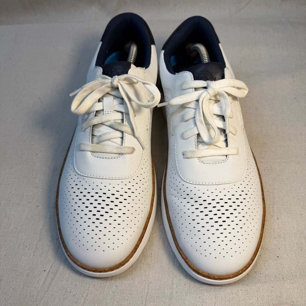 Dockers Neilson Sneaker White Navy Perforated Leather
